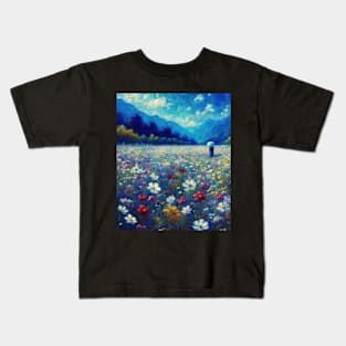 Life of Blue - Impressionism 02 Kids T-Shirt